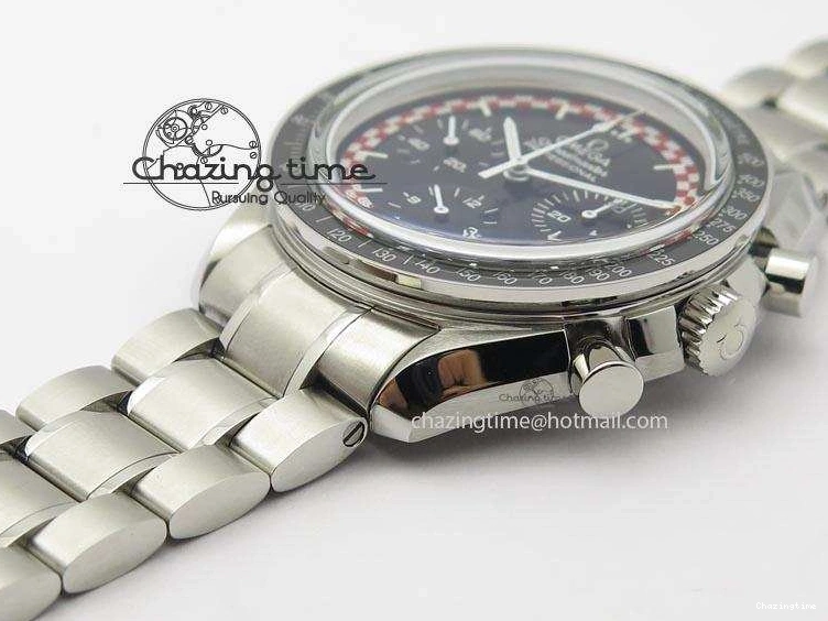 1222 Speedmaster SS 2013 Pro Racing On SS Bracelet Manual Winding Chrono Movement UrbanStyle 8230